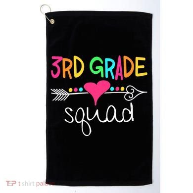 3rd Grade Squad Third Teacher Student Team Back To School Golf Towel