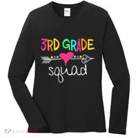 3rd Grade Squad Third Teacher Student Team Back To School Women's Long Sleeve Shirt thumb 0