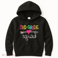 3rd Grade Squad Third Teacher Student Team Back To School Kids Hoodie thumb 0
