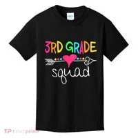 3rd Grade Squad Third Teacher Student Team Back To School Kids T-Shirt thumb 0