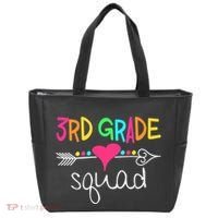 3rd Grade Squad Third Teacher Student Team Back To School Tote Bag thumb 0