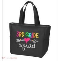 3rd Grade Squad Third Teacher Student Team Back To School Tote Bag thumb 3