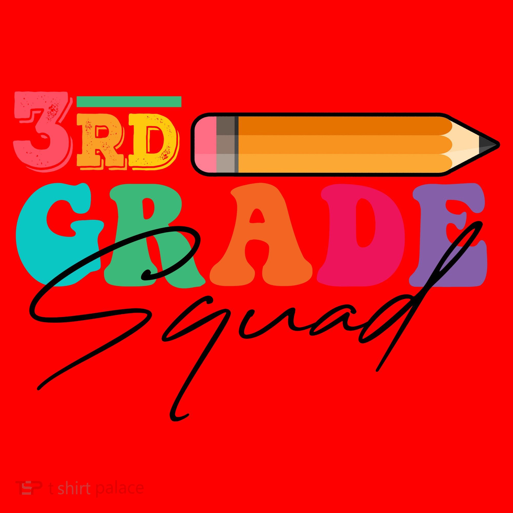 3rd Grade Squad,Team 3rd Third Grade Gift Teacher Back To School Gift Funny Gift Santa Hat