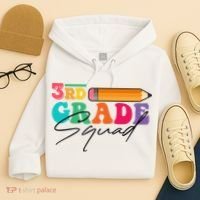 3rd Grade Squad,Team 3rd Third Grade Gift Teacher Back To School Gift Funny Gift Hoodie thumb 4