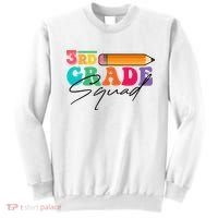 3rd Grade Squad,Team 3rd Third Grade Gift Teacher Back To School Gift Funny Gift Sweatshirt thumb 0