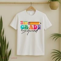 3rd Grade Squad,Team 3rd Third Grade Gift Teacher Back To School Gift Funny Gift T-Shirt thumb 2