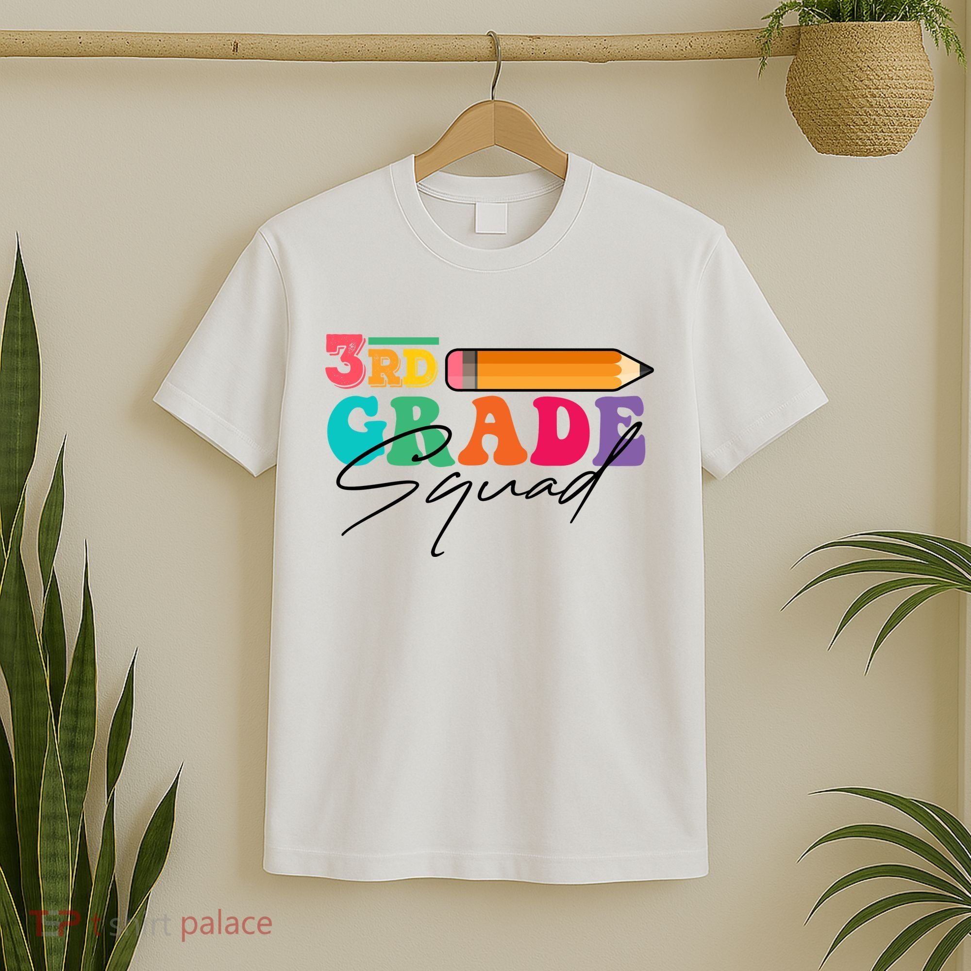 3rd Grade Squad,Team 3rd Third Grade Gift Teacher Back To School Gift Funny Gift T-Shirt