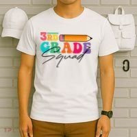 3rd Grade Squad,Team 3rd Third Grade Gift Teacher Back To School Gift Funny Gift T-Shirt thumb 6
