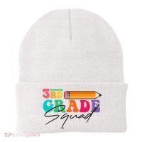 3rd Grade Squad,Team 3rd Third Grade Gift Teacher Back To School Gift Funny Gift Beanie thumb 0
