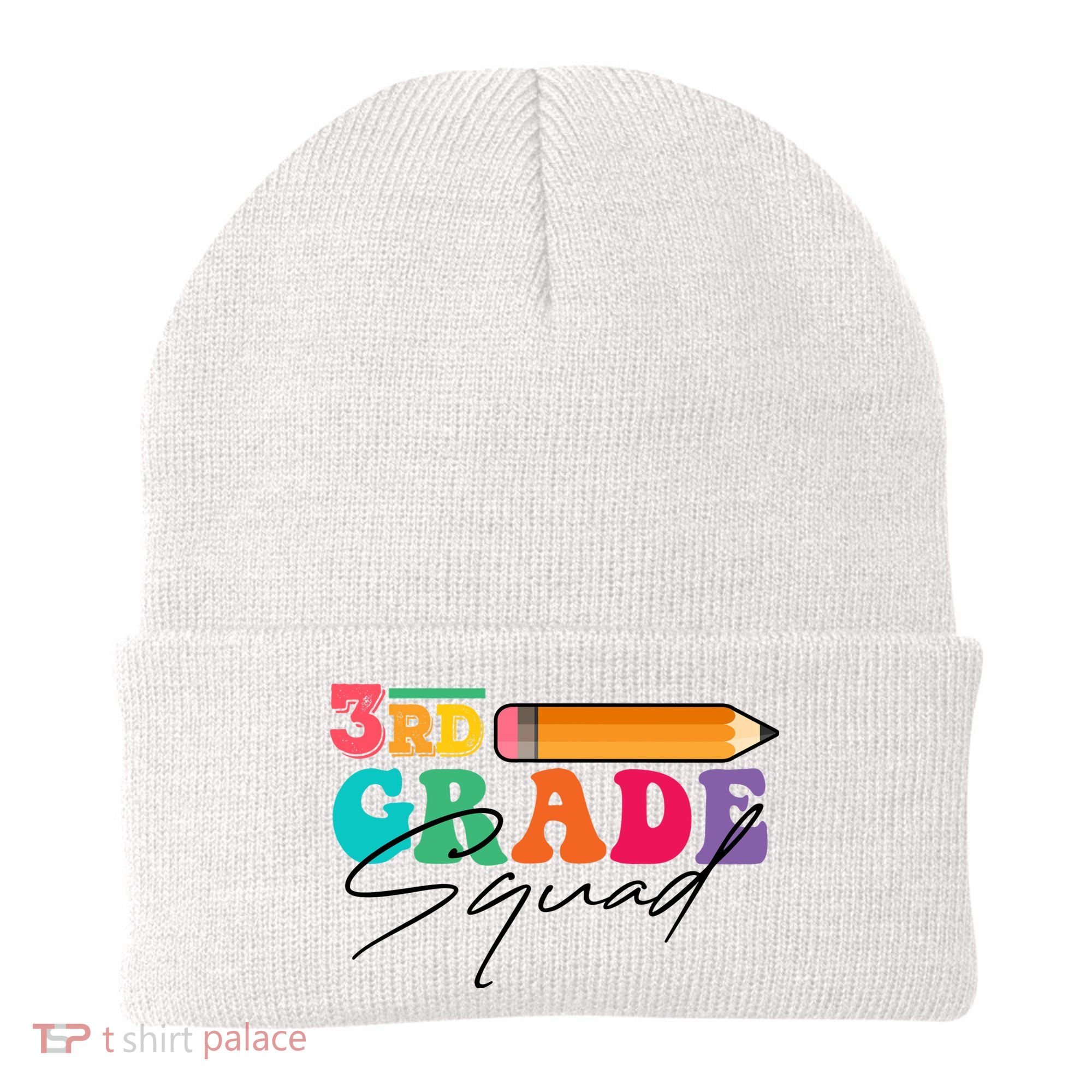 3rd Grade Squad,Team 3rd Third Grade Gift Teacher Back To School Gift Funny Gift Beanie