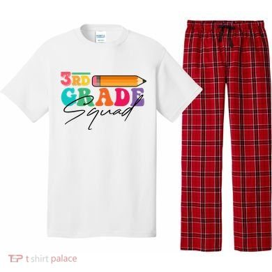 3rd Grade Squad,Team 3rd Third Grade Gift Teacher Back To School Gift Funny Gift Pajama Set