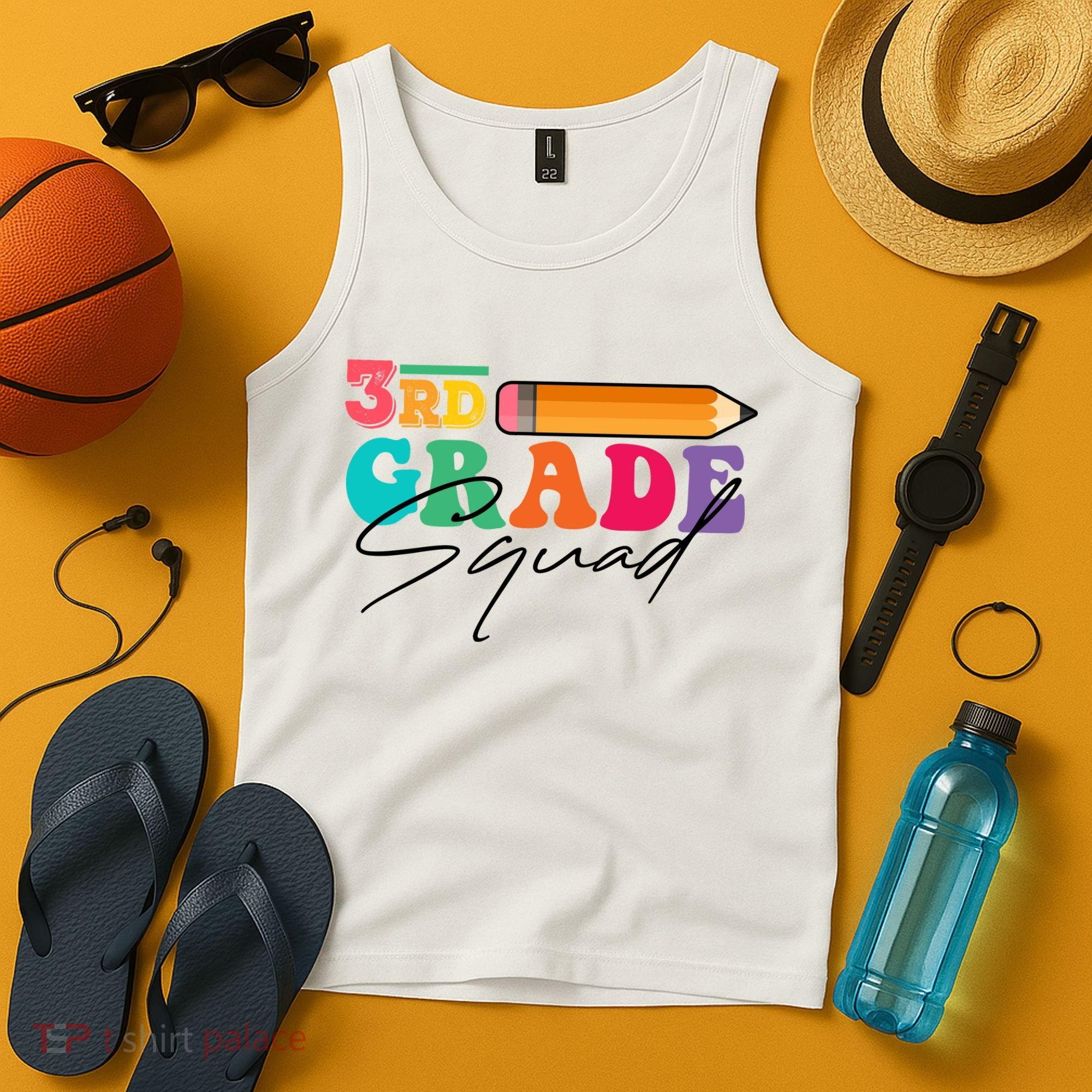 3rd Grade Squad,Team 3rd Third Grade Gift Teacher Back To School Gift Funny Gift Tank Top
