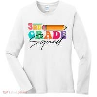 3rd Grade Squad,Team 3rd Third Grade Gift Teacher Back To School Gift Funny Gift Women's Long Sleeve Shirt thumb 0