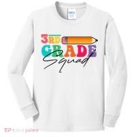 3rd Grade Squad,Team 3rd Third Grade Gift Teacher Back To School Gift Funny Gift Kids Long Sleeve Shirt thumb 0