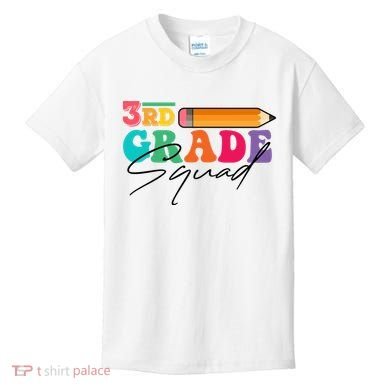 3rd Grade Squad,Team 3rd Third Grade Gift Teacher Back To School Gift Funny Gift Kids T-Shirt