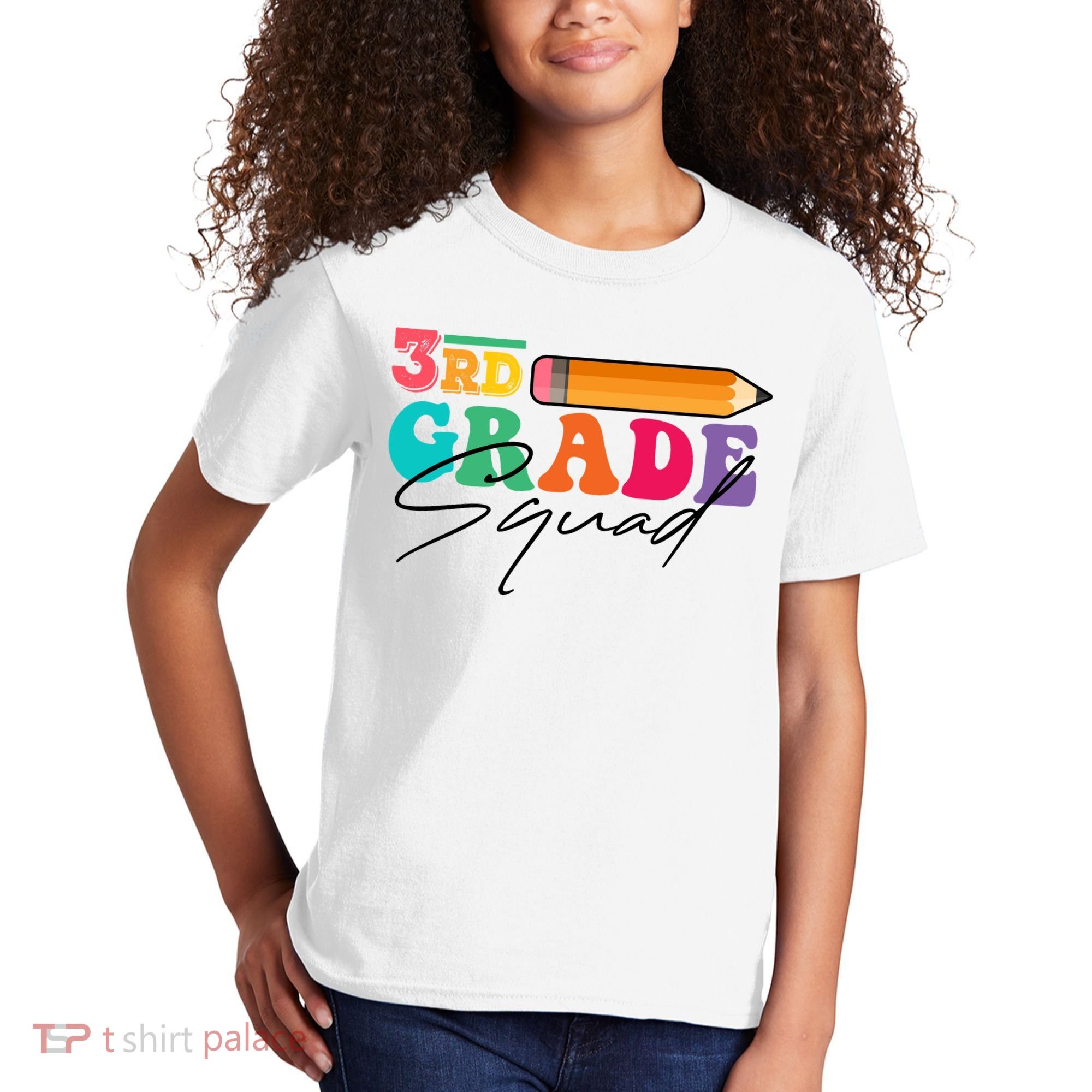 3rd Grade Squad,Team 3rd Third Grade Gift Teacher Back To School Gift Funny Gift Kids T-Shirt
