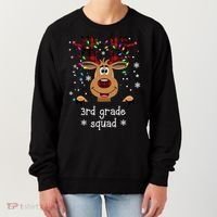 3rd Grade Squad Reindeer Christmas Women's Sweatshirt thumb 0