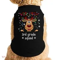 3rd Grade Squad Reindeer Christmas Doggie Tank thumb 0