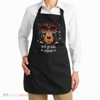 3rd Grade Squad Reindeer Christmas Apron thumb 2