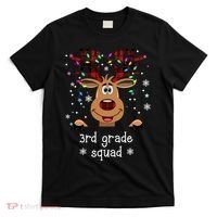 3rd Grade Squad Reindeer Christmas T-Shirt thumb 0