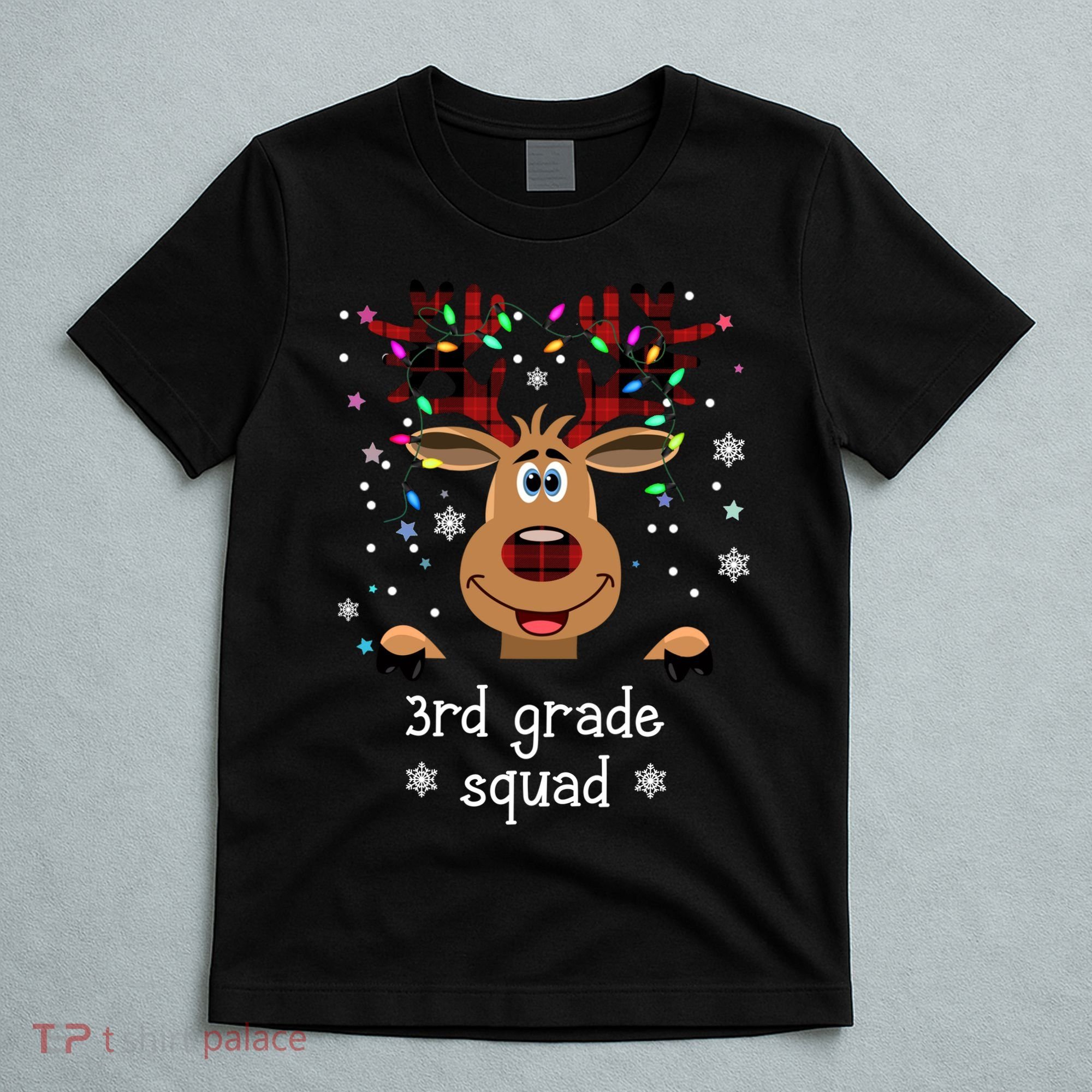 3rd Grade Squad Reindeer Christmas T-Shirt