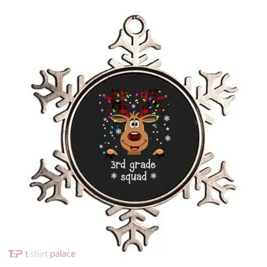 3rd Grade Squad Reindeer Christmas Ornament