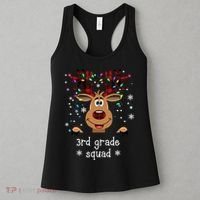 3rd Grade Squad Reindeer Christmas Women's Tank Top thumb 3