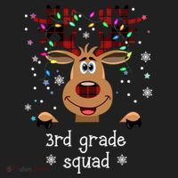 3rd Grade Squad Reindeer Christmas Hat thumb 2