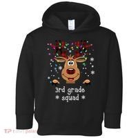 3rd Grade Squad Reindeer Christmas Toddler Hoodie thumb 0