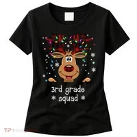 3rd Grade Squad Reindeer Christmas Women's T-Shirt thumb 0
