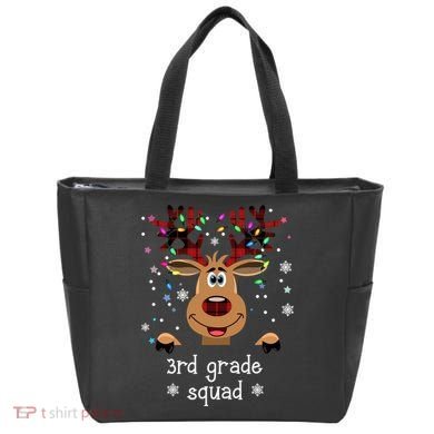 3rd Grade Squad Reindeer Christmas Tote Bag