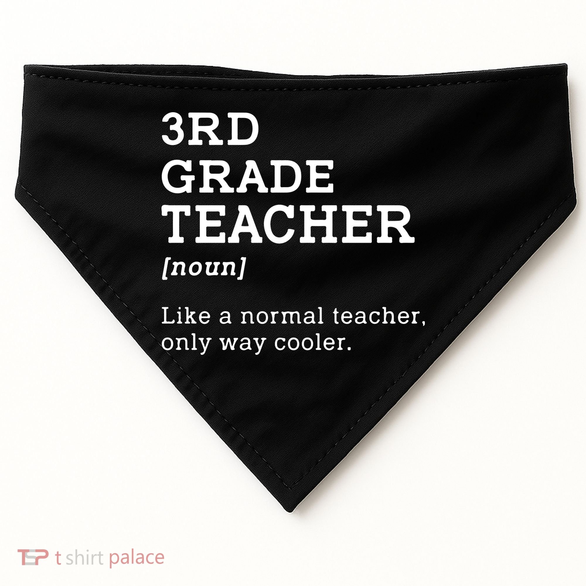 3rd Grade Teacher Idea For Third Grade Teacher Gift USA-Made Doggie Bandana