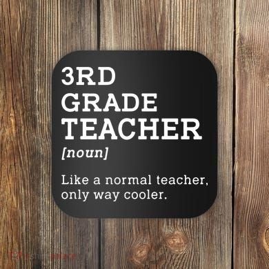 3rd Grade Teacher Idea For Third Grade Teacher Gift Coaster