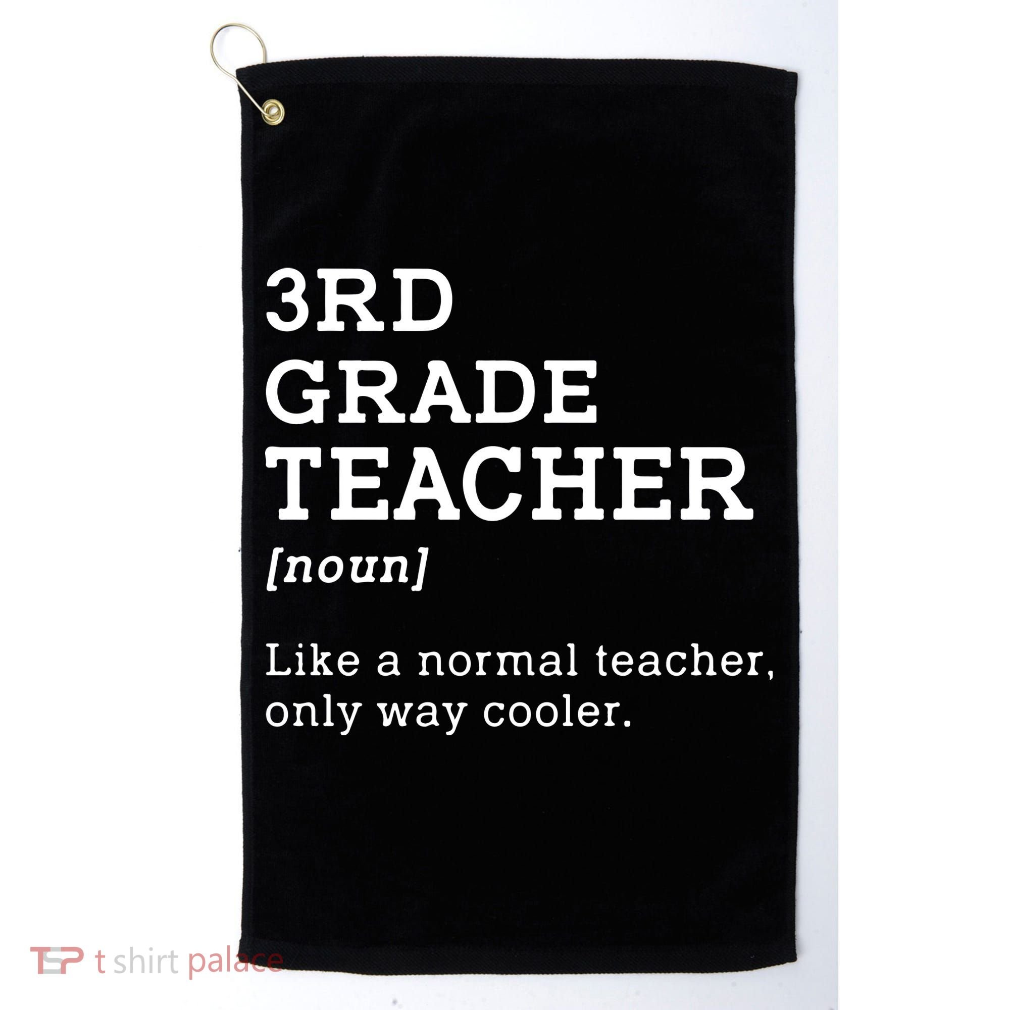 3rd Grade Teacher Idea For Third Grade Teacher Gift Golf Towel