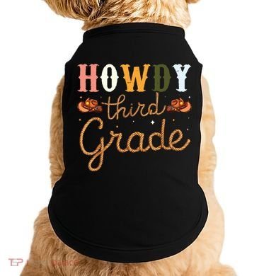 3rd Grade Teacher Rodeo Country Western Howdy Third Grade Doggie Tank
