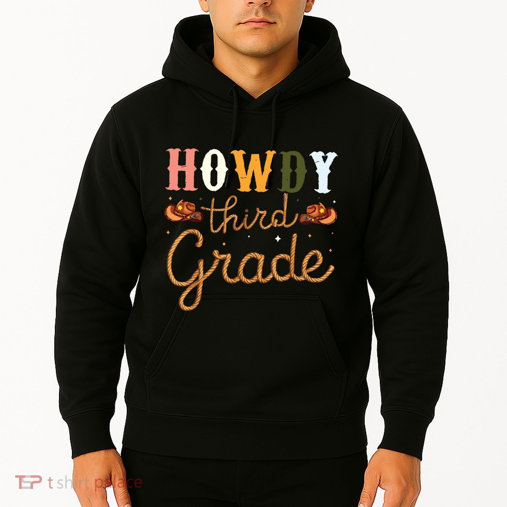 3rd Grade Teacher Rodeo Country Western Howdy Third Grade Hoodie