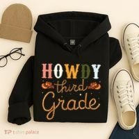 3rd Grade Teacher Rodeo Country Western Howdy Third Grade Hoodie thumb 4