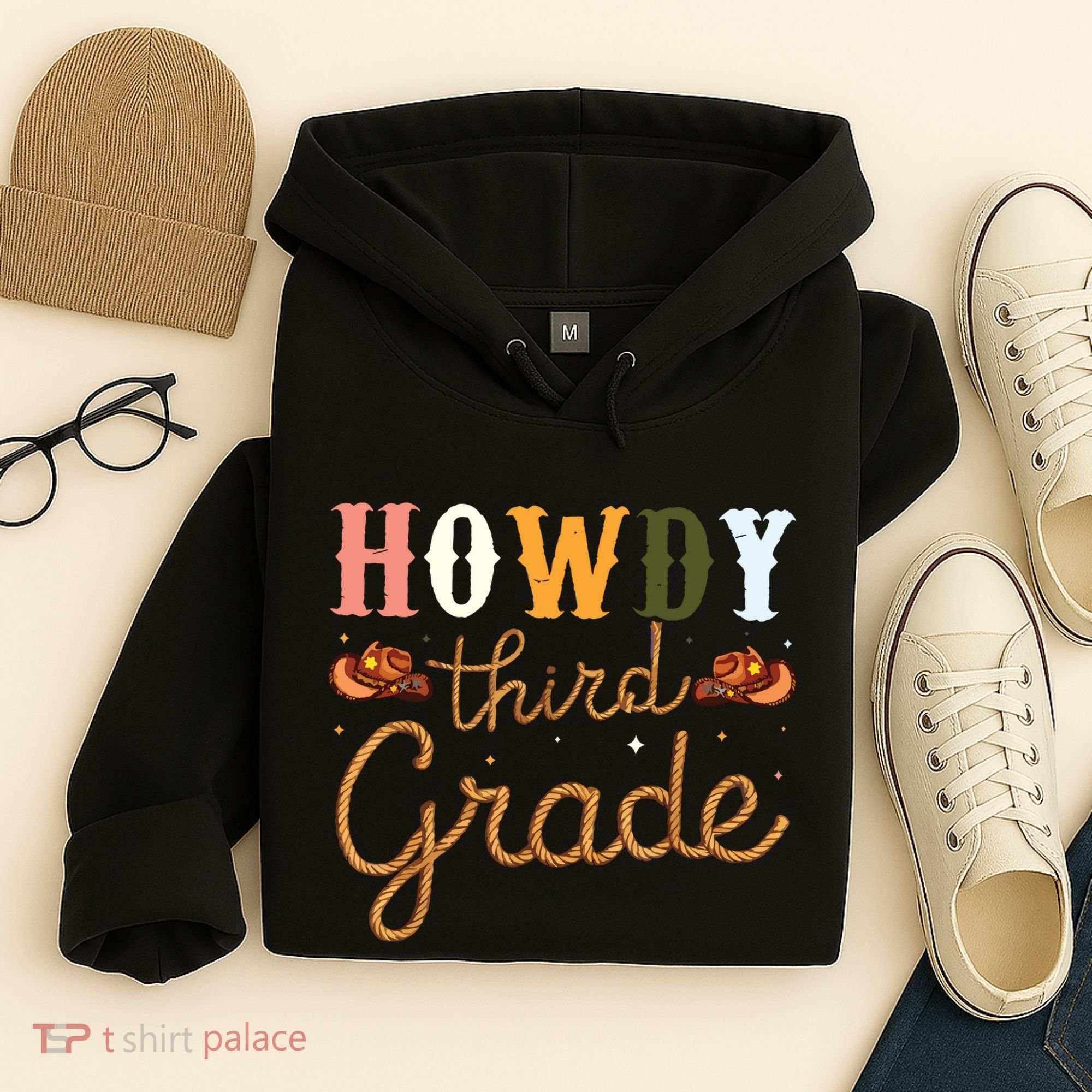 3rd Grade Teacher Rodeo Country Western Howdy Third Grade Hoodie