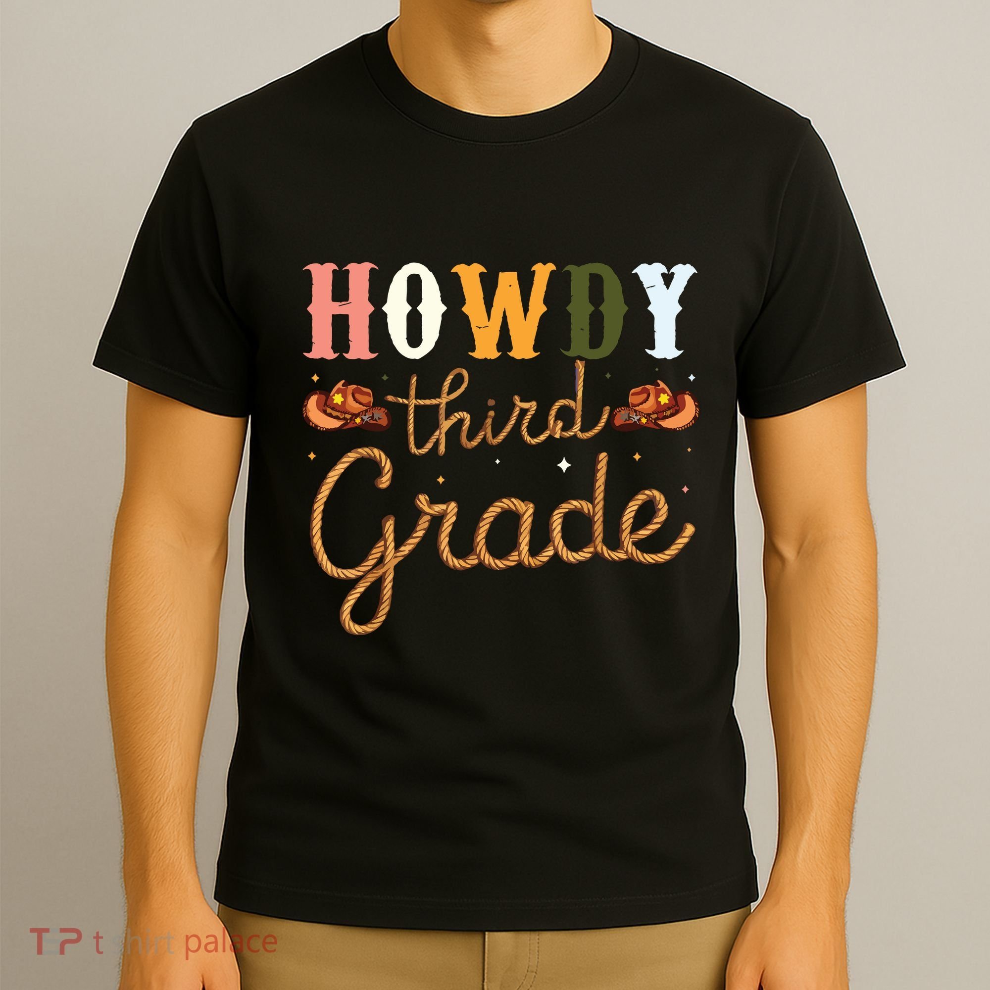 3rd Grade Teacher Rodeo Country Western Howdy Third Grade T-Shirt