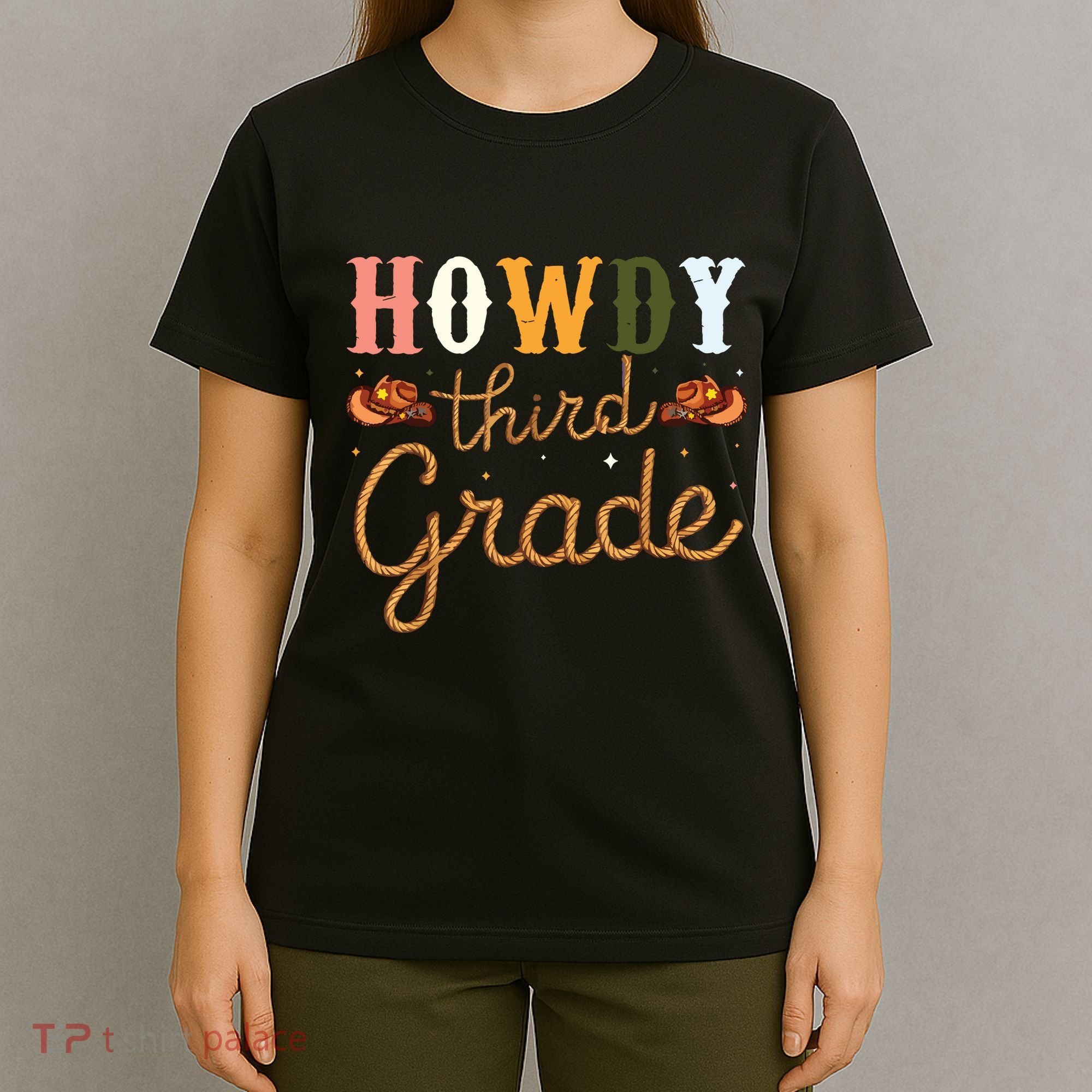 3rd Grade Teacher Rodeo Country Western Howdy Third Grade T-Shirt