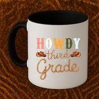 3rd Grade Teacher Rodeo Country Western Howdy Third Grade Coffee Mug thumb 2