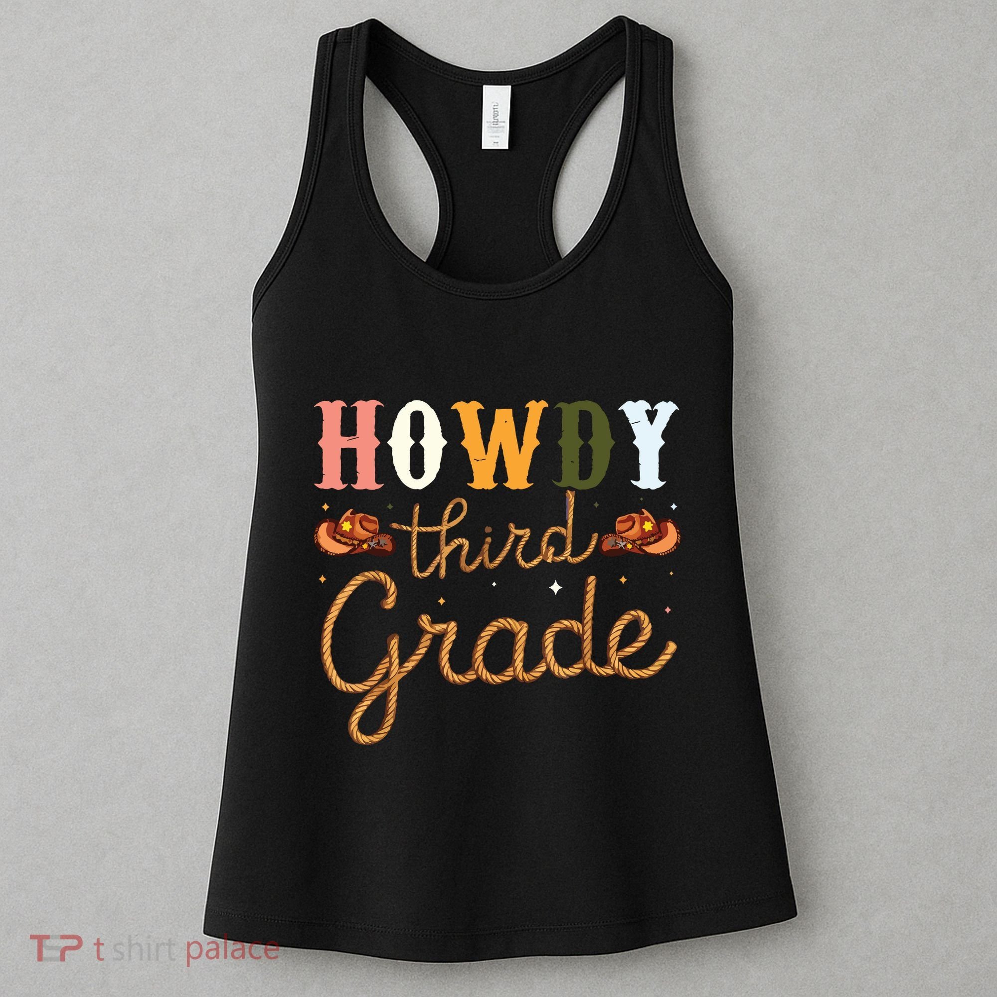 3rd Grade Teacher Rodeo Country Western Howdy Third Grade Women's Tank Top