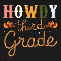3rd Grade Teacher Rodeo Country Western Howdy Third Grade Women's Tank Top thumb 5