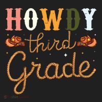 3rd Grade Teacher Rodeo Country Western Howdy Third Grade Hat thumb 2