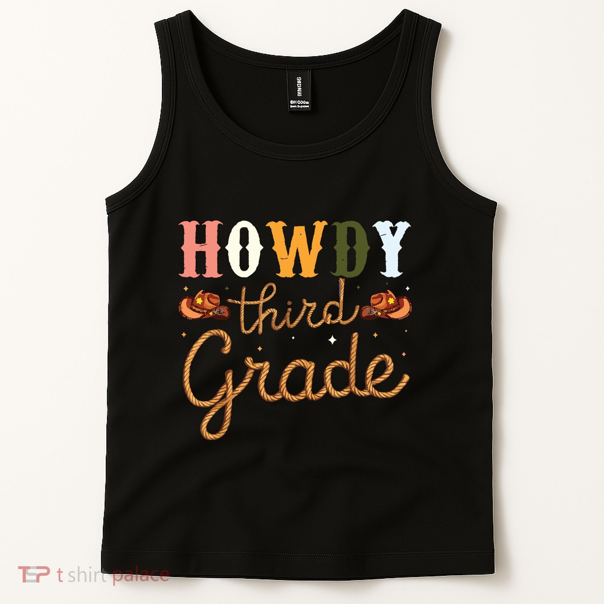 3rd Grade Teacher Rodeo Country Western Howdy Third Grade Tank Top