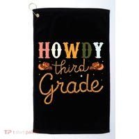 3rd Grade Teacher Rodeo Country Western Howdy Third Grade Golf Towel thumb 0