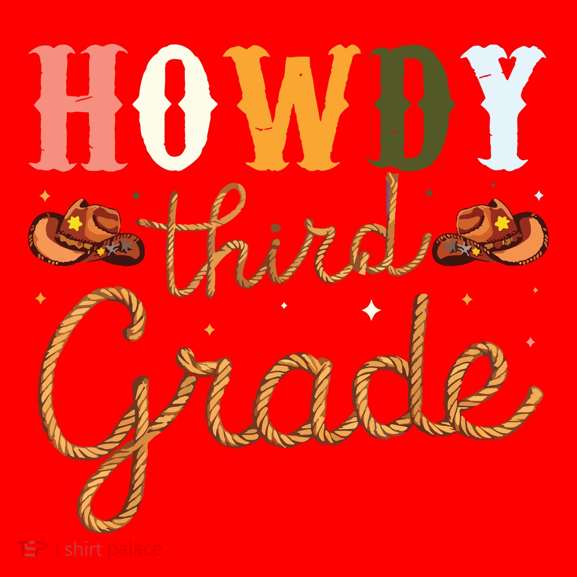 3rd Grade Teacher Rodeo Country Western Howdy Third Grade Santa Hat