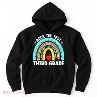 3rd Grade Teacher Rock The Test Day Third Grade Testing Day  Hoodie thumb 0