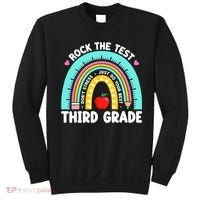 3rd Grade Teacher Rock The Test Day Third Grade Testing Day  Sweatshirt thumb 0