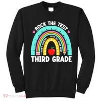 3rd Grade Teacher Rock The Test Day Third Grade Testing Day  Sweatshirt thumb 0